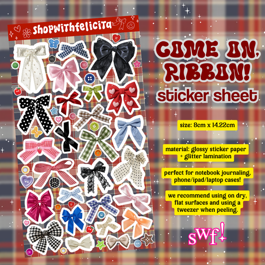 [sticker sheet] come on, ribbon!