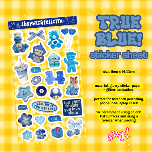 [sticker sheet] true blue!