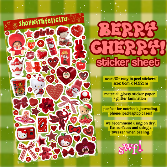 [sticker sheet] berry cherry!